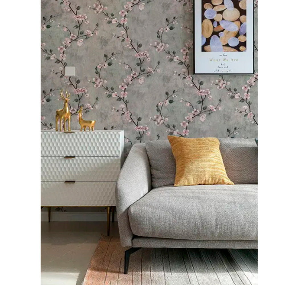 Papel Vinilo Adhesivo De 45 cm x 10 mts Floral