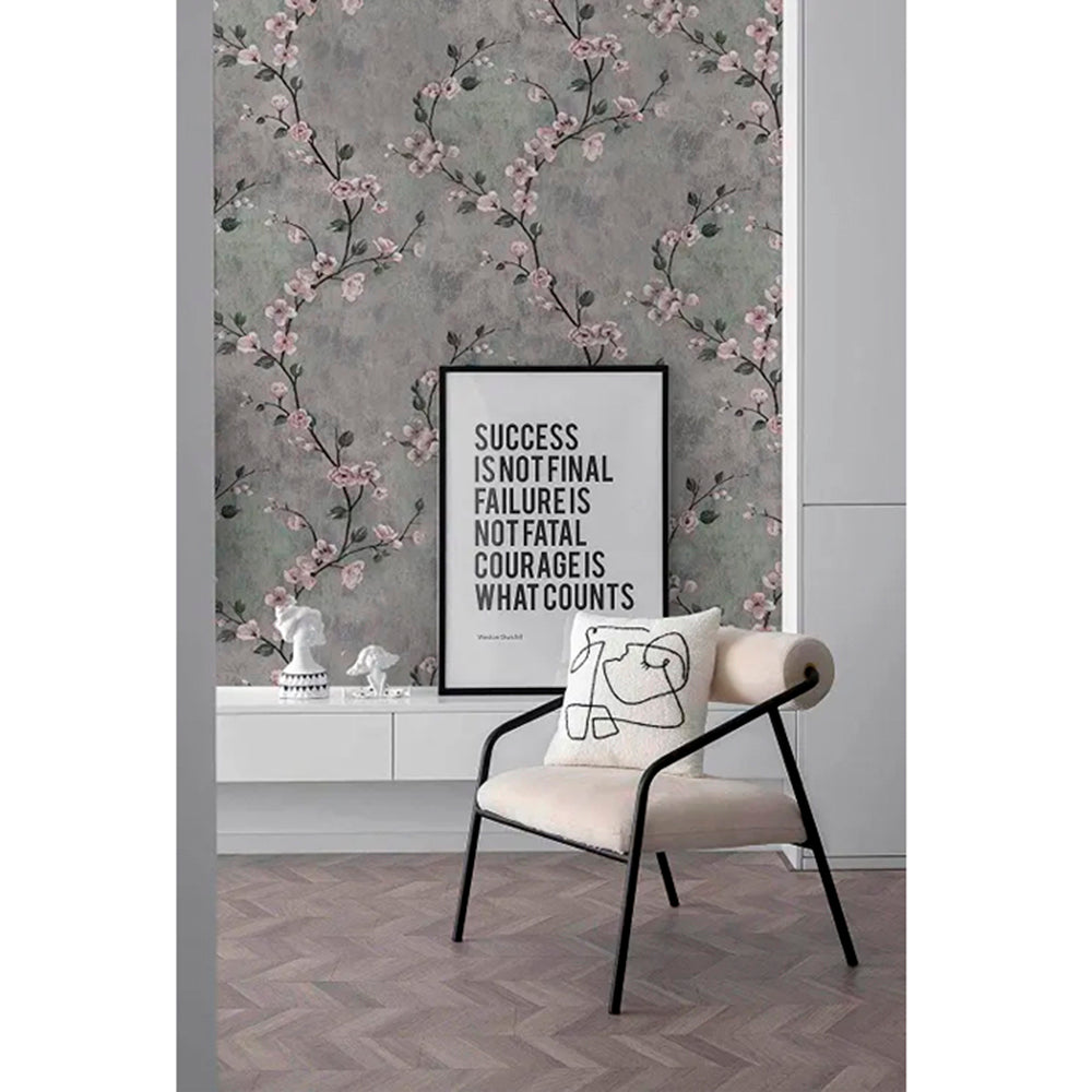 Papel Vinilo Adhesivo De 45 cm x 10 mts Floral