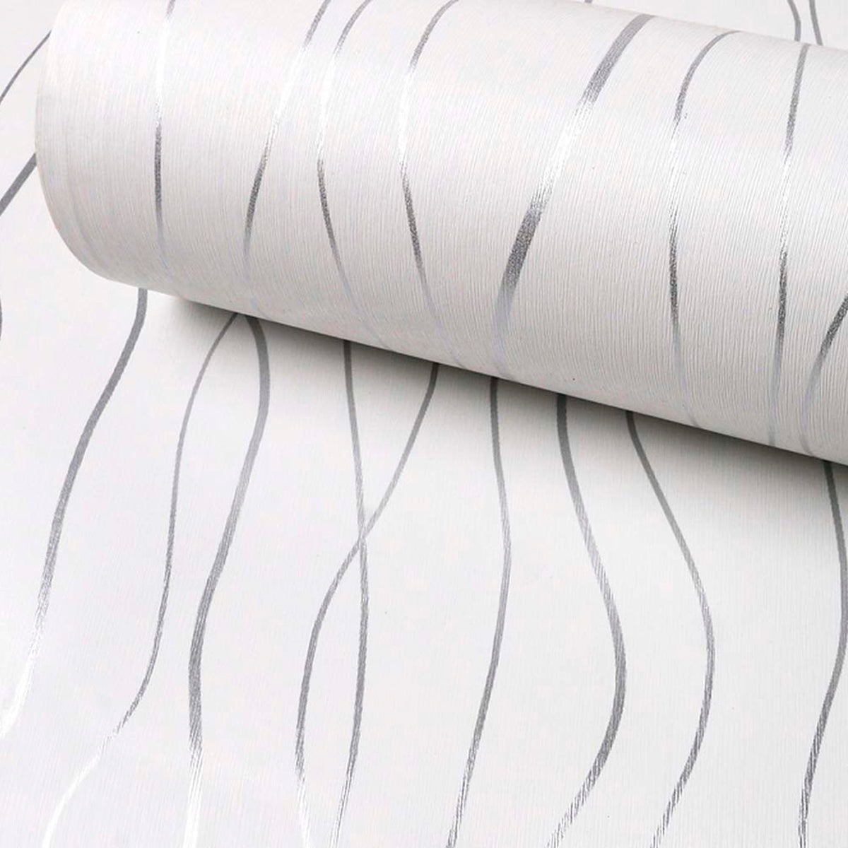Papel Vinilo Adhesivo De 45 cm x 10 mts Blanco