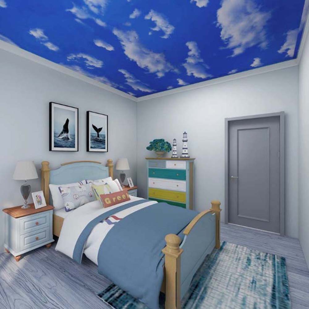 Papel Vinilo Adhesivo De 45 cm x 10 mts Nubes