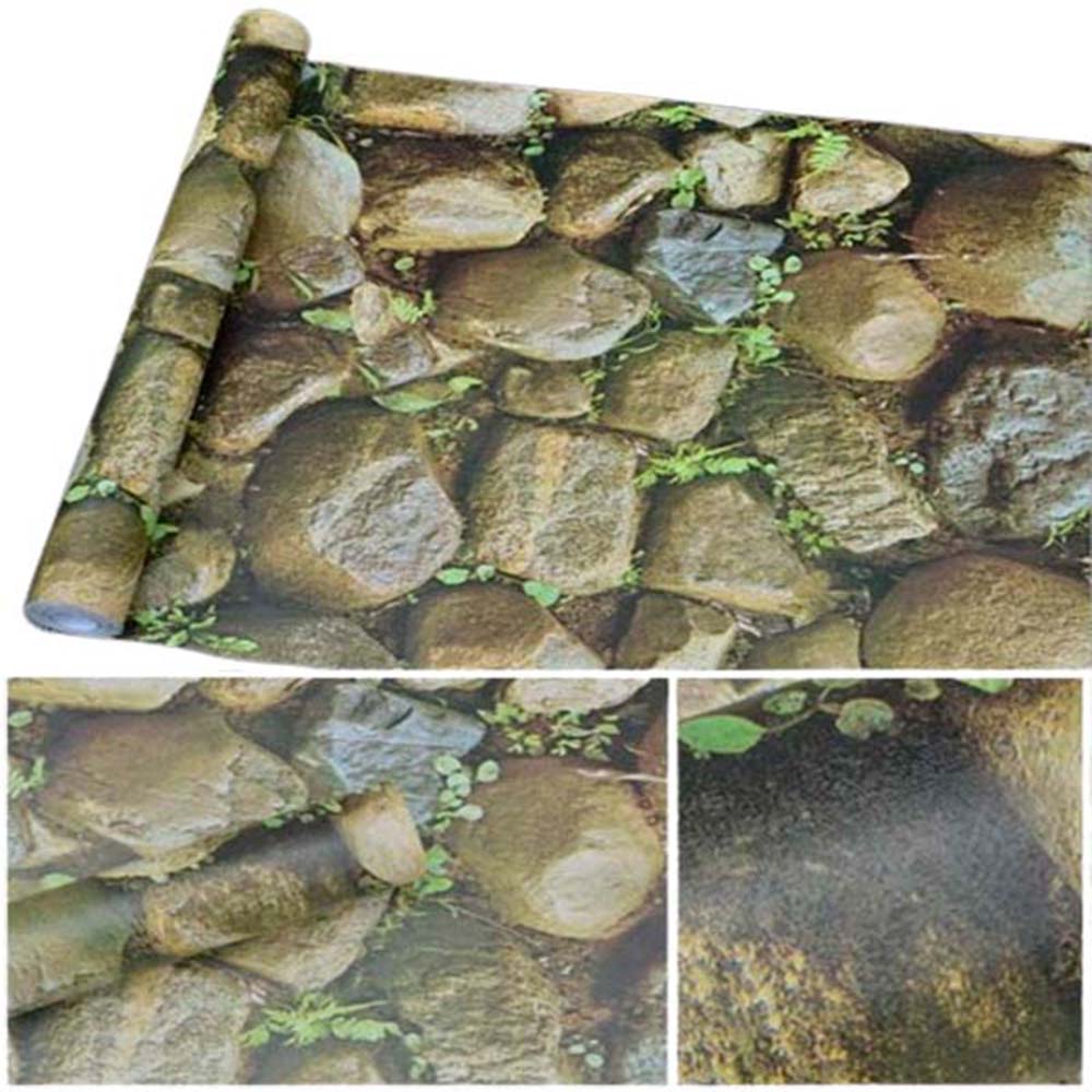 Papel Vinilo Adhesivo De 45 cm x 10 mts Roca Natural