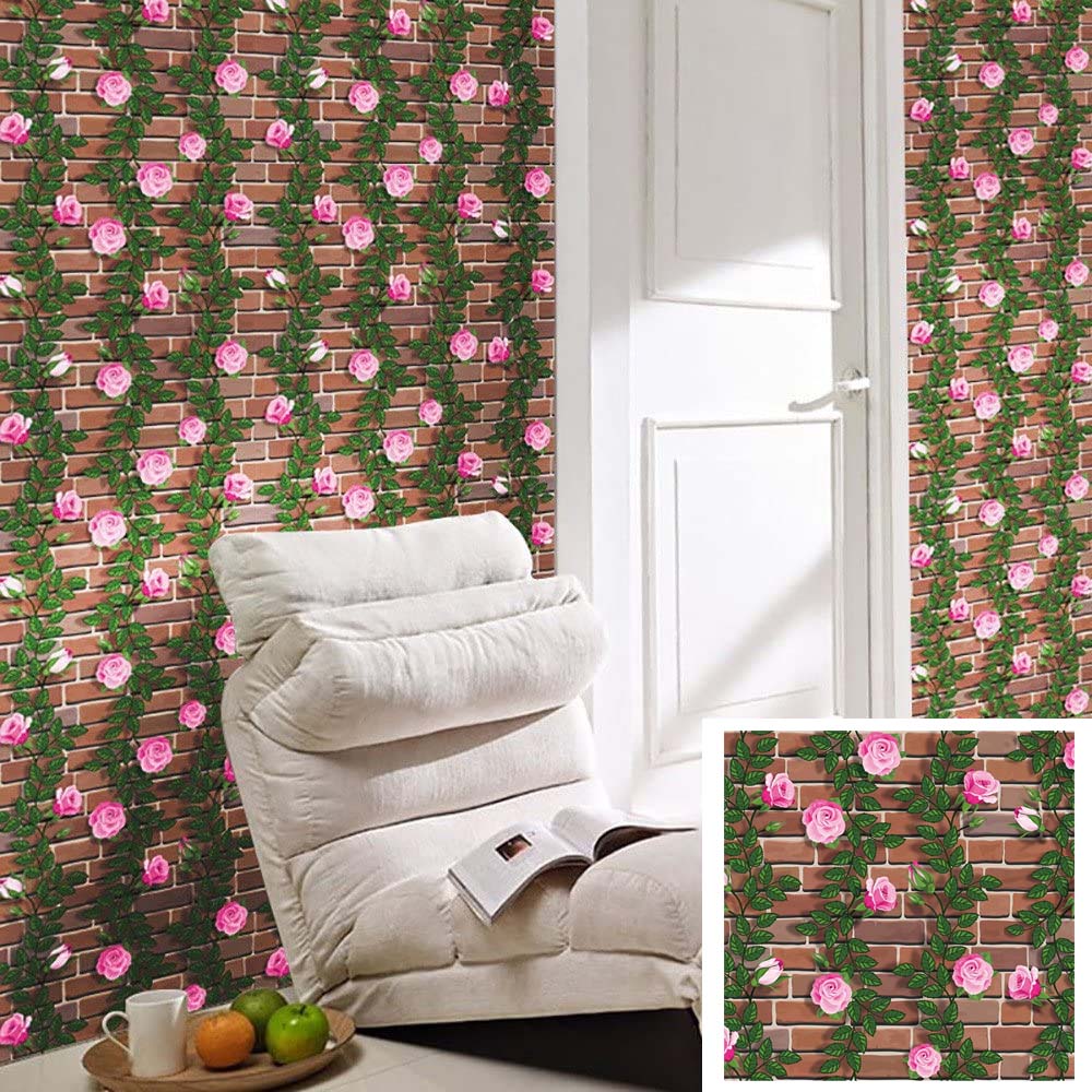 Papel Vinilo Adhesivo De 45 cm x 10 mts Floral