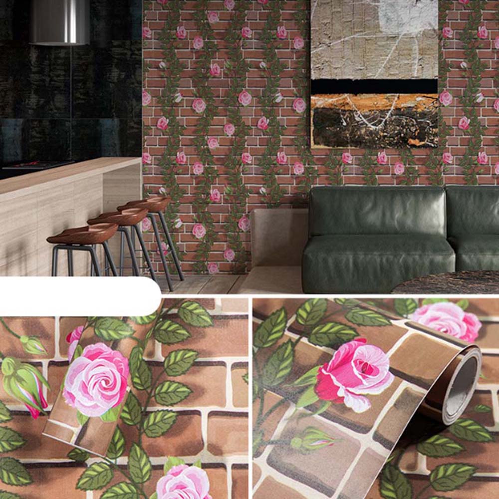 Papel Vinilo Adhesivo De 45 cm x 10 mts Floral