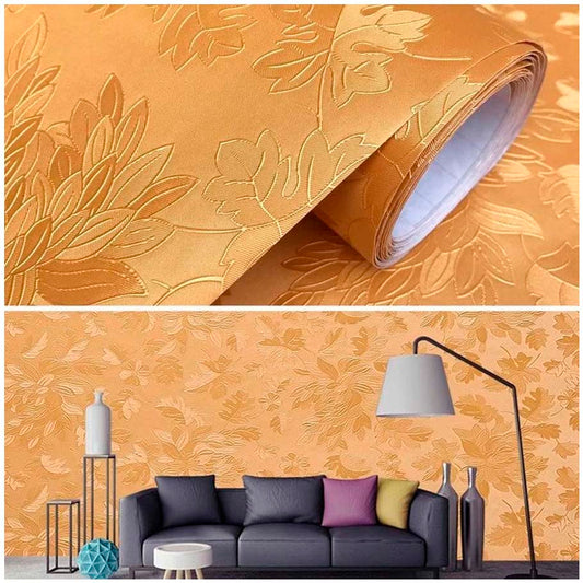 Papel Vinilo Adhesivo De 45 cm x 10 mts Dorado