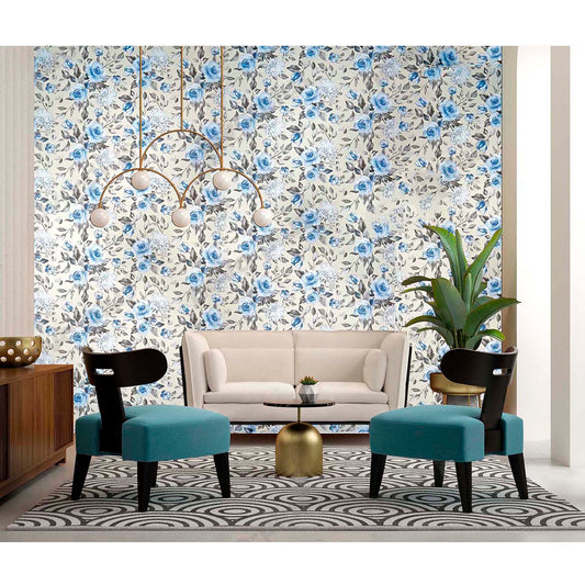 Papel Vinilo Adhesivo De 45 cm x 10 mts Floral