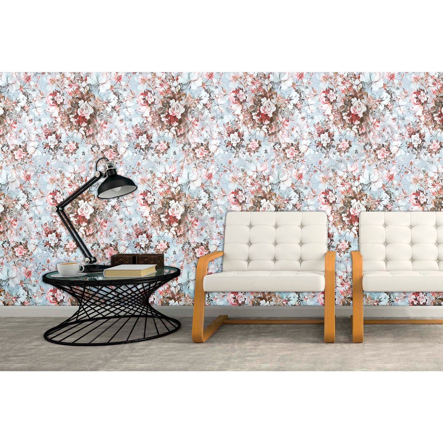 Papel Vinilo Adhesivo De 45 cm x 10 mts Floral