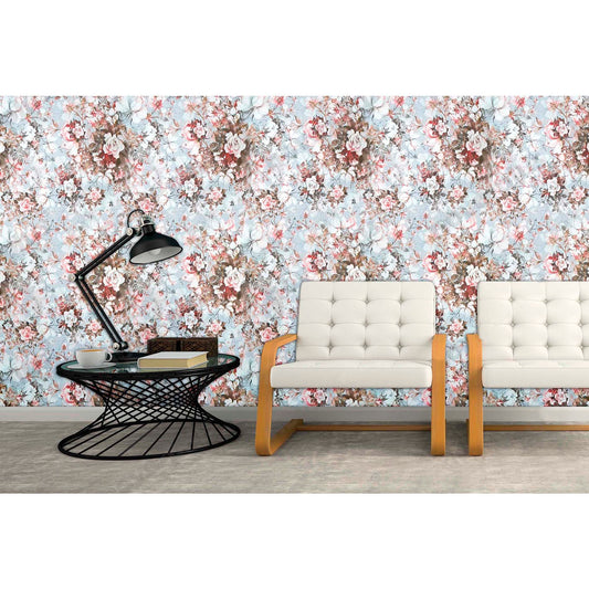 Papel Vinilo Adhesivo De 45 cm x 10 mts Floral