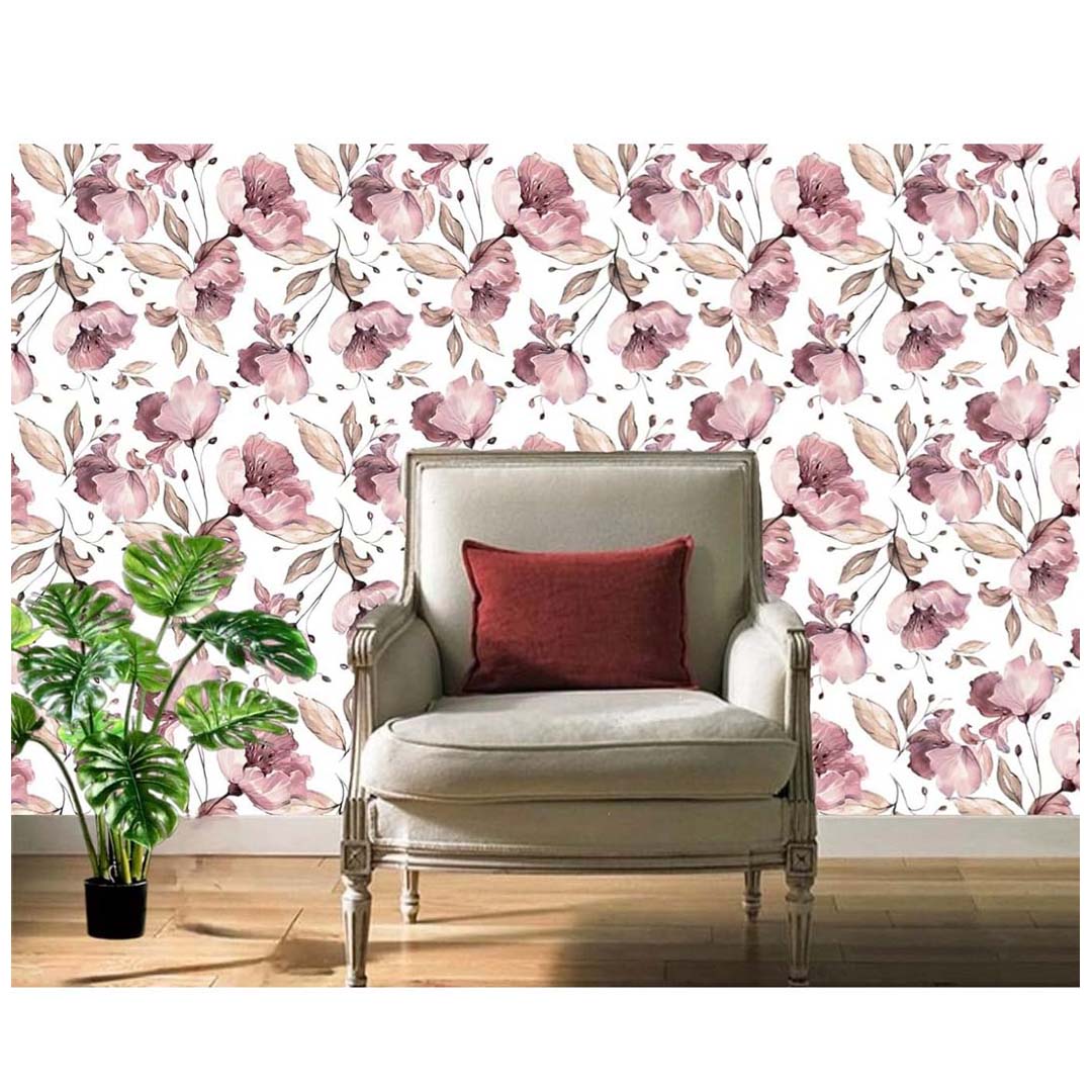 Papel Vinilo Adhesivo De 45 cm x 10 mts Floral