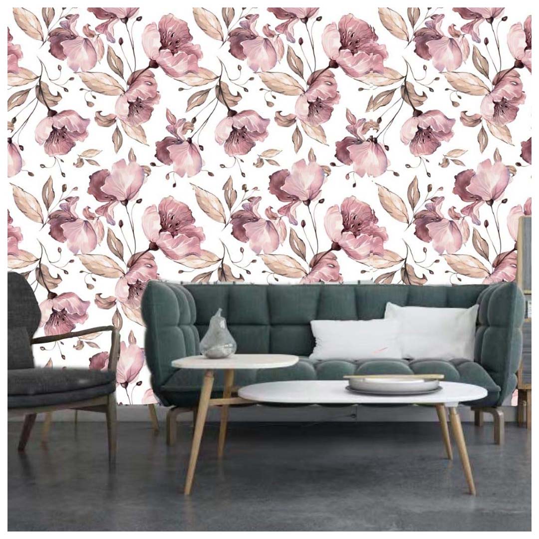 Papel Vinilo Adhesivo De 45 cm x 10 mts Floral