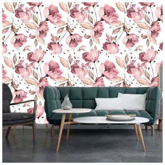 Papel Vinilo Adhesivo De 45 cm x 10 mts Floral