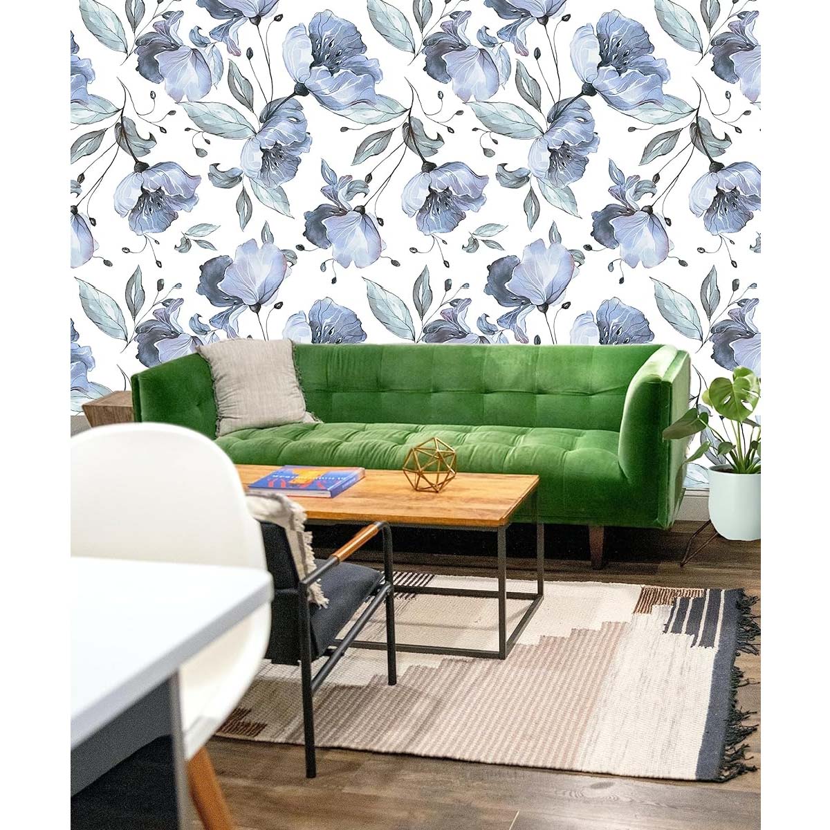 Papel Vinilo Adhesivo De 45 cm x 10 mts Floral
