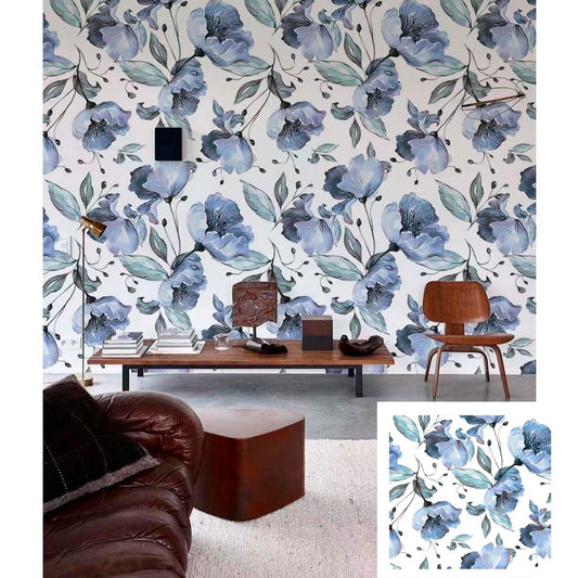 Papel Vinilo Adhesivo De 45 cm x 10 mts Floral