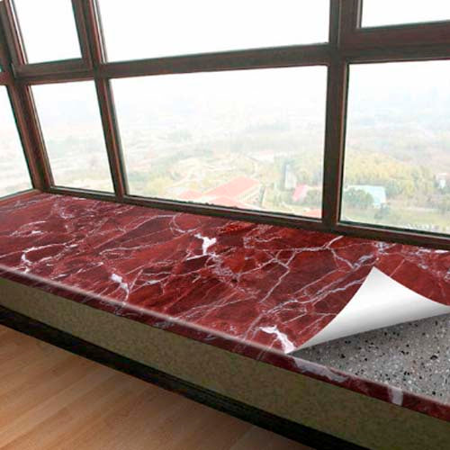 Papel Vinilo Adhesivo De 45 cm x 10 mts Marmol