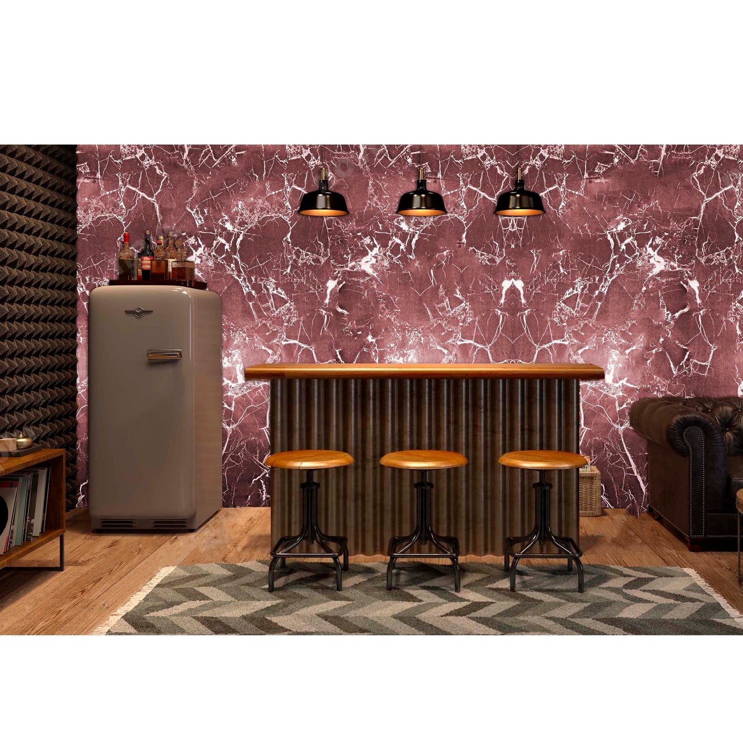 Papel Vinilo Adhesivo De 45 cm x 10 mts Marmol