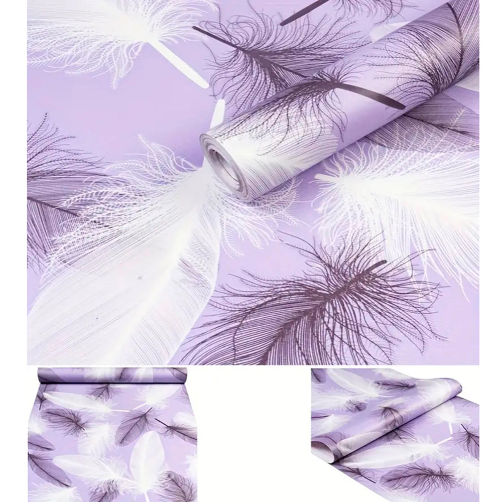 Papel Vinilo Adhesivo De 45 cm x 10 mts Lila
