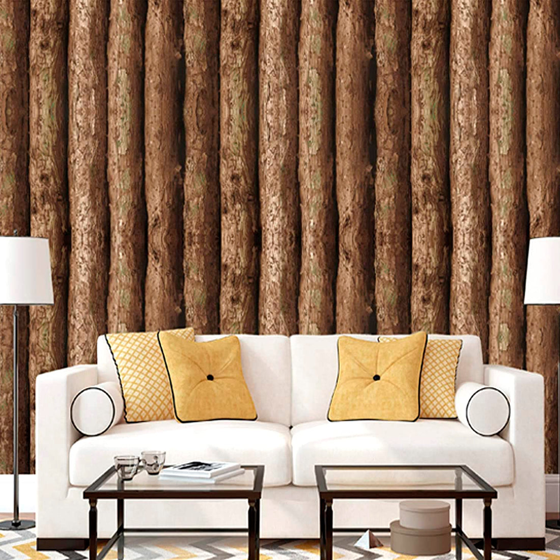 Papel Vinilo Adhesivo De 45 cm x 10 mts Madera