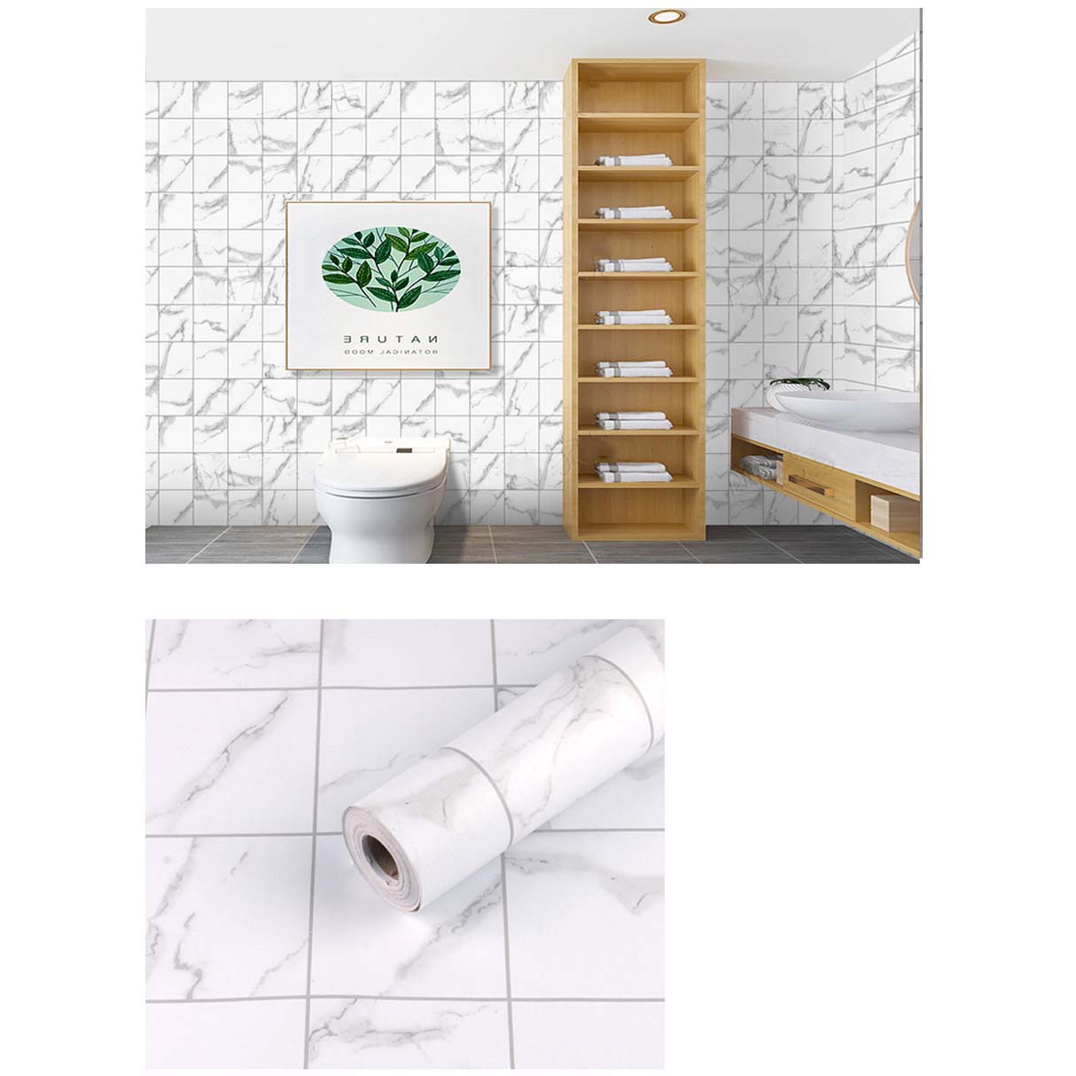 Papel Vinilo Adhesivo De 45 cm x 10 mts