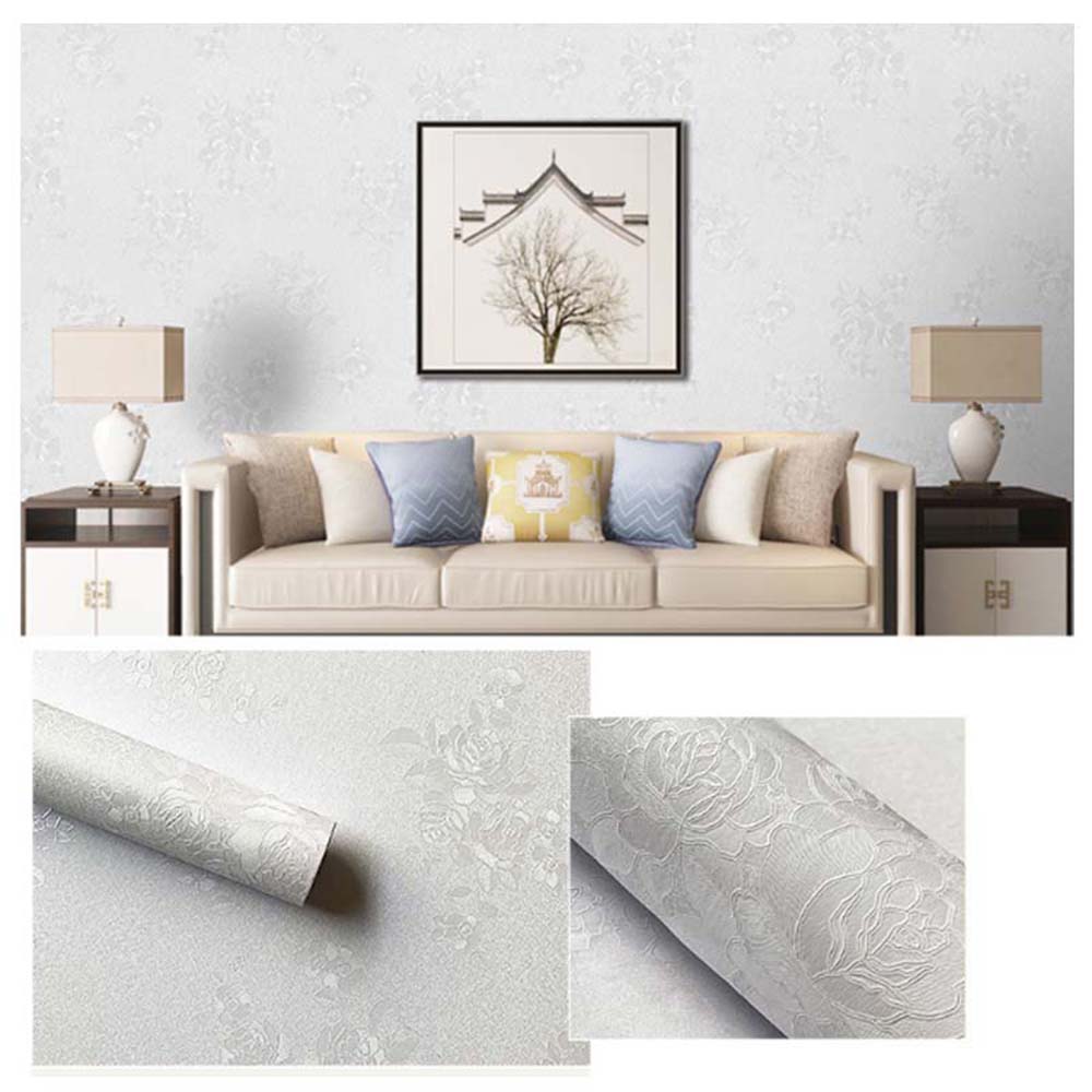 Papel Vinilo Adhesivo De 45 cm x 10 mts Blanco