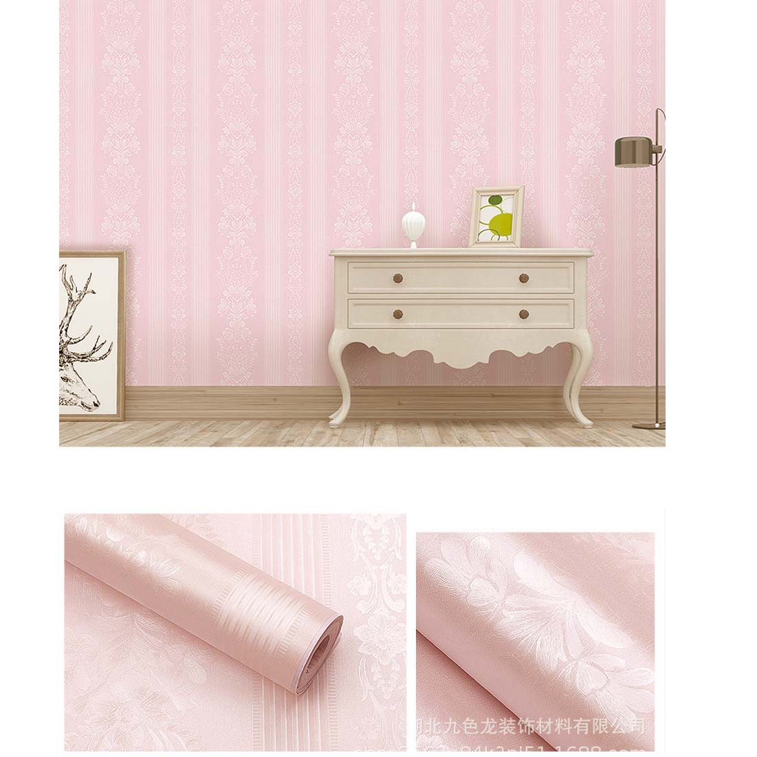 Papel Vinilo Adhesivo De 45 cm x 10 mts Rosa