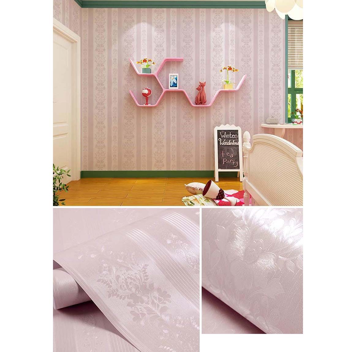 Papel Vinilo Adhesivo De 45 cm x 10 mts Rosa