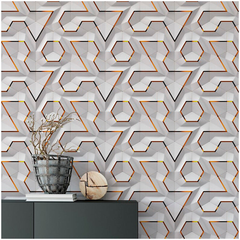 Papel Vinilo Adhesivo De 45 cm x 10 mts Geométrico Efecto 3D