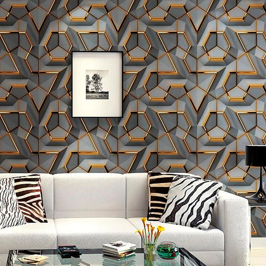 Papel Vinilo Adhesivo De 45 cm x 10 mts Geometrico