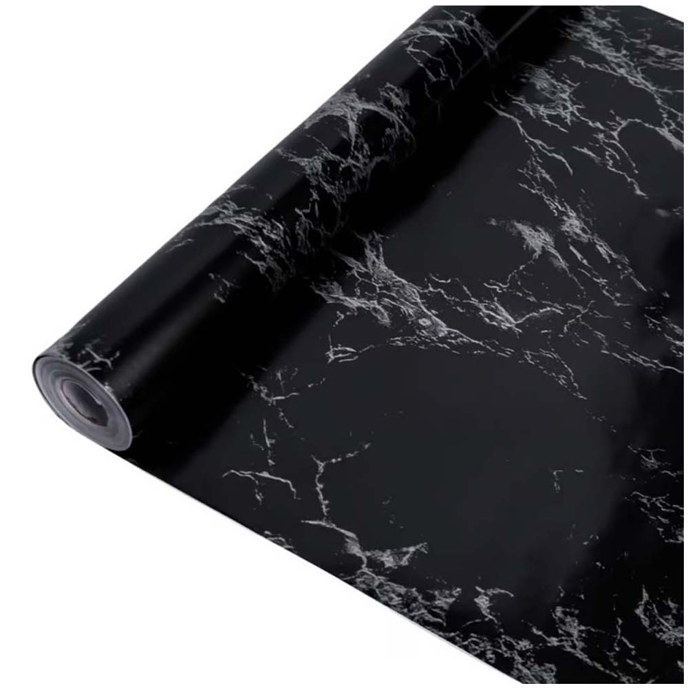 Papel Vinilo Adhesivo De 45 cm x 10 mts Mamol Negro