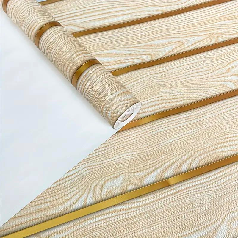 Papel Vinilo Adhesivo De 45 cm x 10 mts Tipo Madera