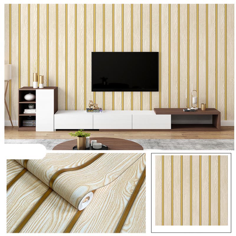 Papel Vinilo Adhesivo De 45 cm x 10 mts Tipo Madera
