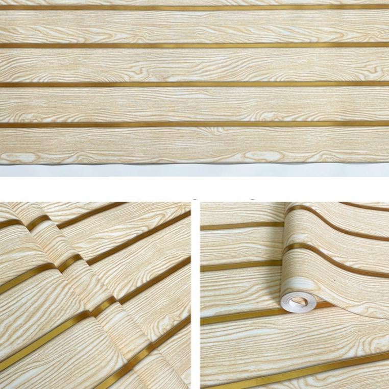 Papel Vinilo Adhesivo De 45 cm x 10 mts Tipo Madera