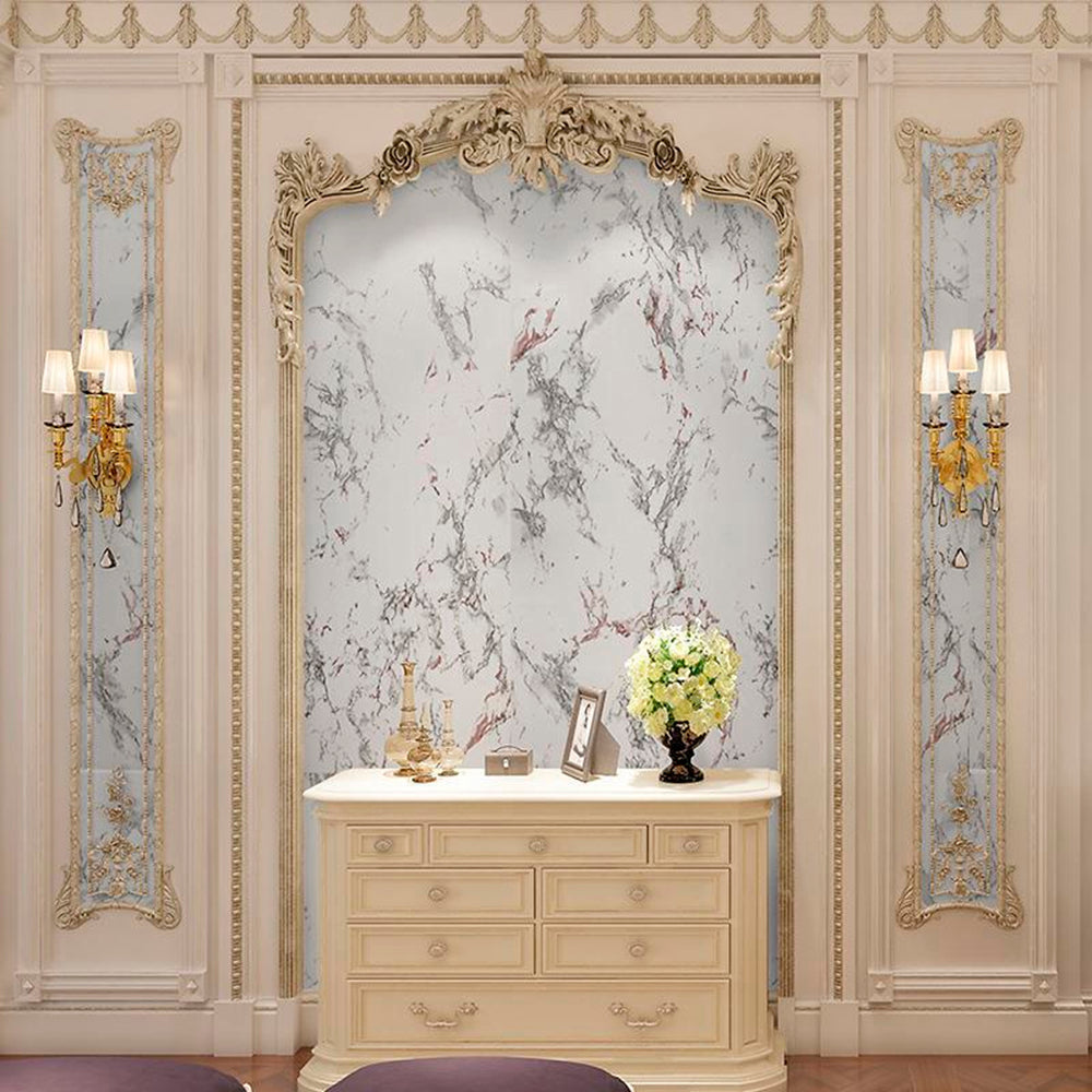 Papel Vinilo Adhesivo De 45 cm x 10 mts Marmol