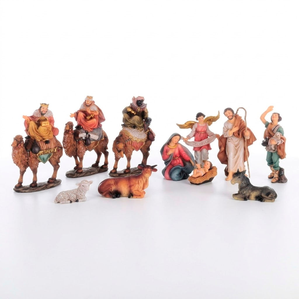 Nacimiento Reyes a Camello Con 11 Piezas De 15 cm