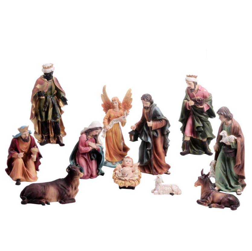 Pesebre De 25 Cm Con 11 Piezas