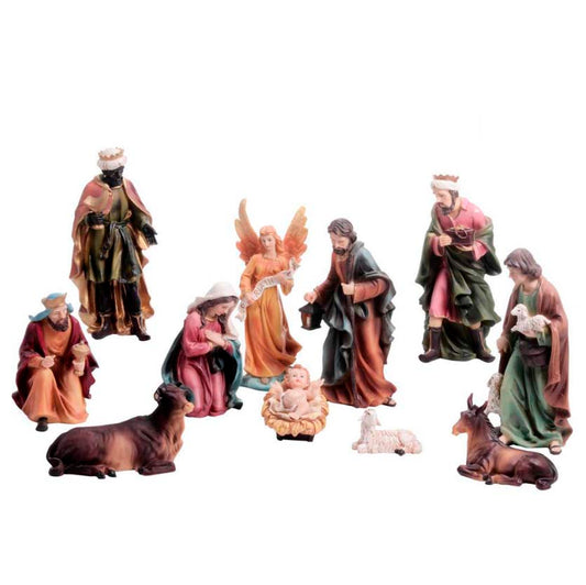 Pesebre De 25 Cm Con 11 Piezas