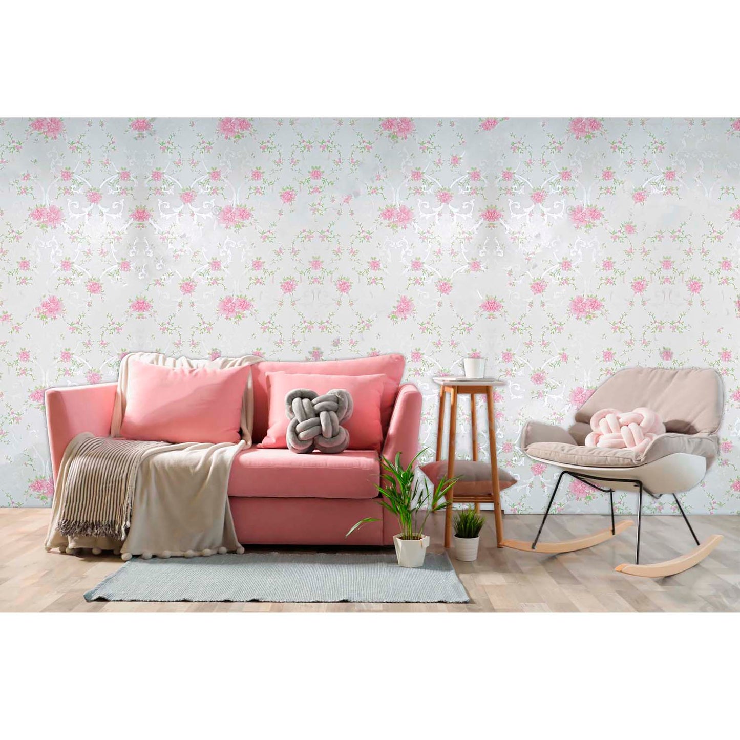 Papel Vinilo Adhesivo De 45 cm x 10 mts Floral