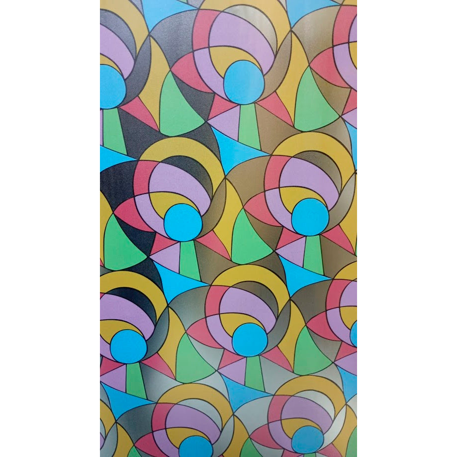 Papel Adhesivo Tipo Vitral Diseño Geometrico De 2 mts x 90 mts