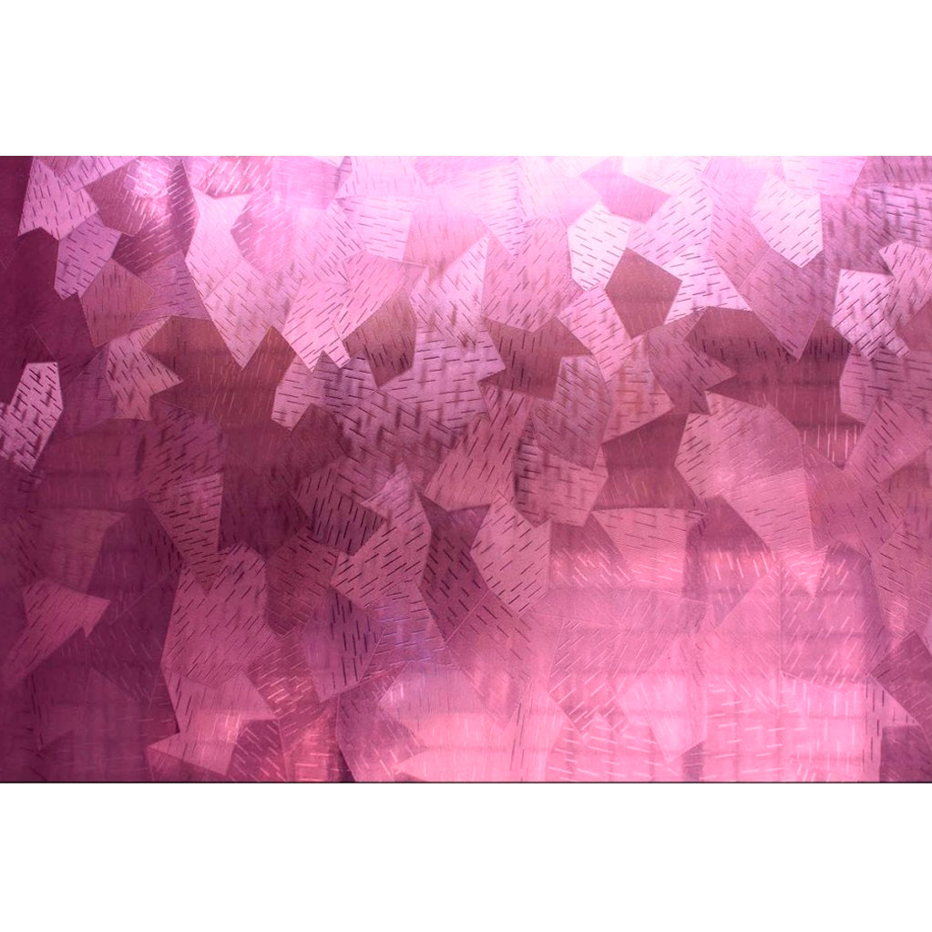 Papel Adhesivo Tipo Vitral Diseño Gemetrico Rosa De 2 mts x 90 mts