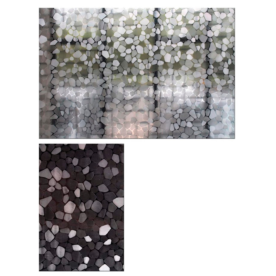 Papel Adhesivo Tipo Vitral Diseño Piedras De 2 mts x 90 mts