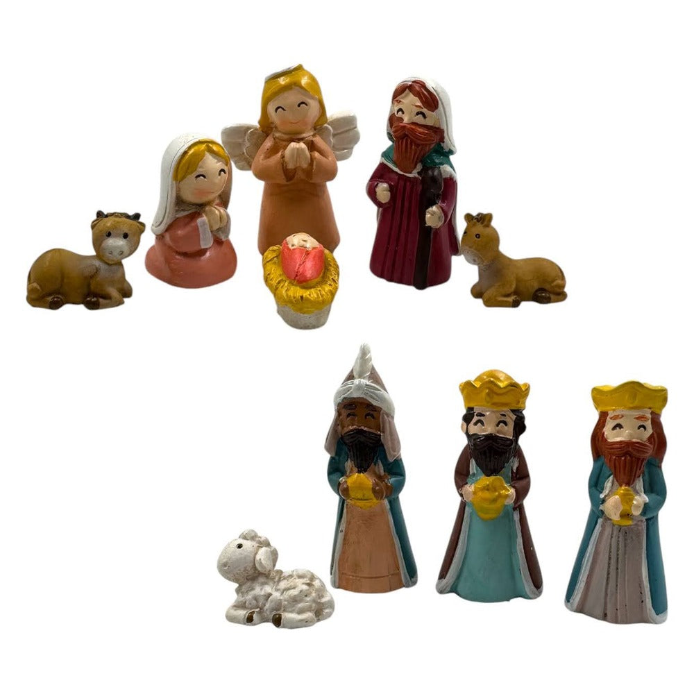 Pesebre Navideño De 5 Cm Con 10 piezas