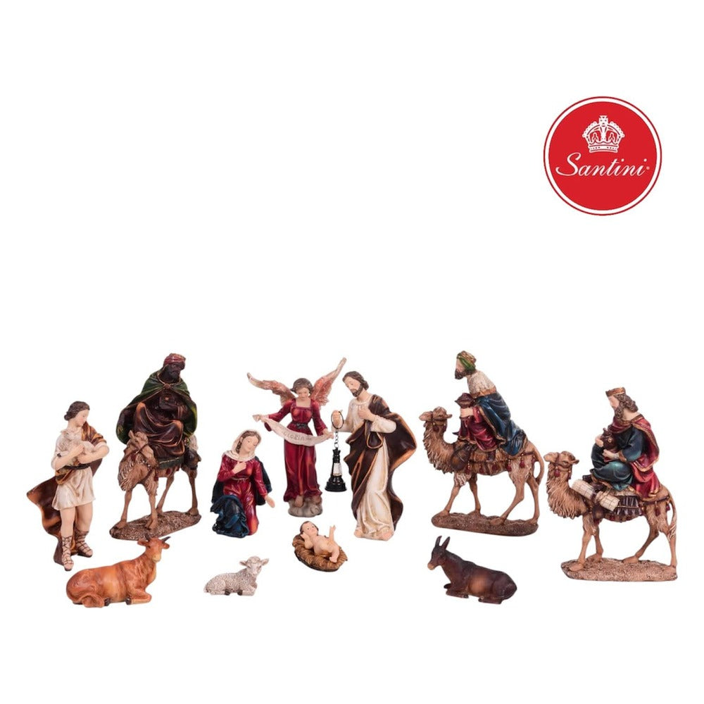 Nacimiento con Reyes a Camello 20 Cm Con 11 Piezas