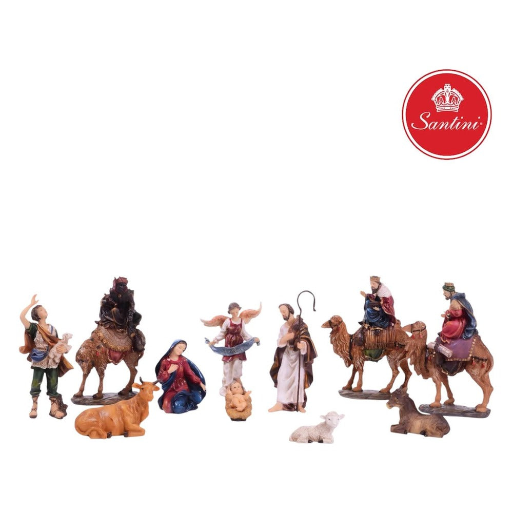 Pesebre Navideño Con 11 piezas De 15 cm