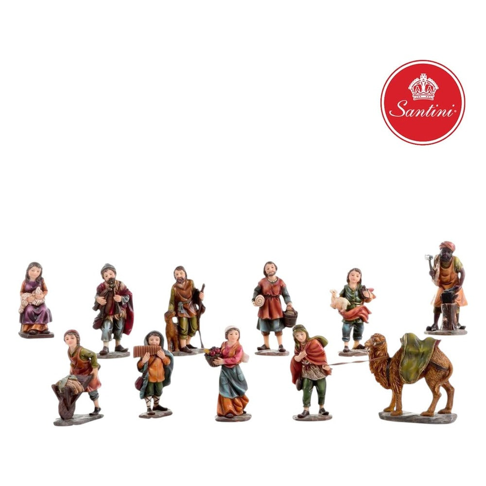 Juego Aldeanos Con 11 piezas De 11.5 cm