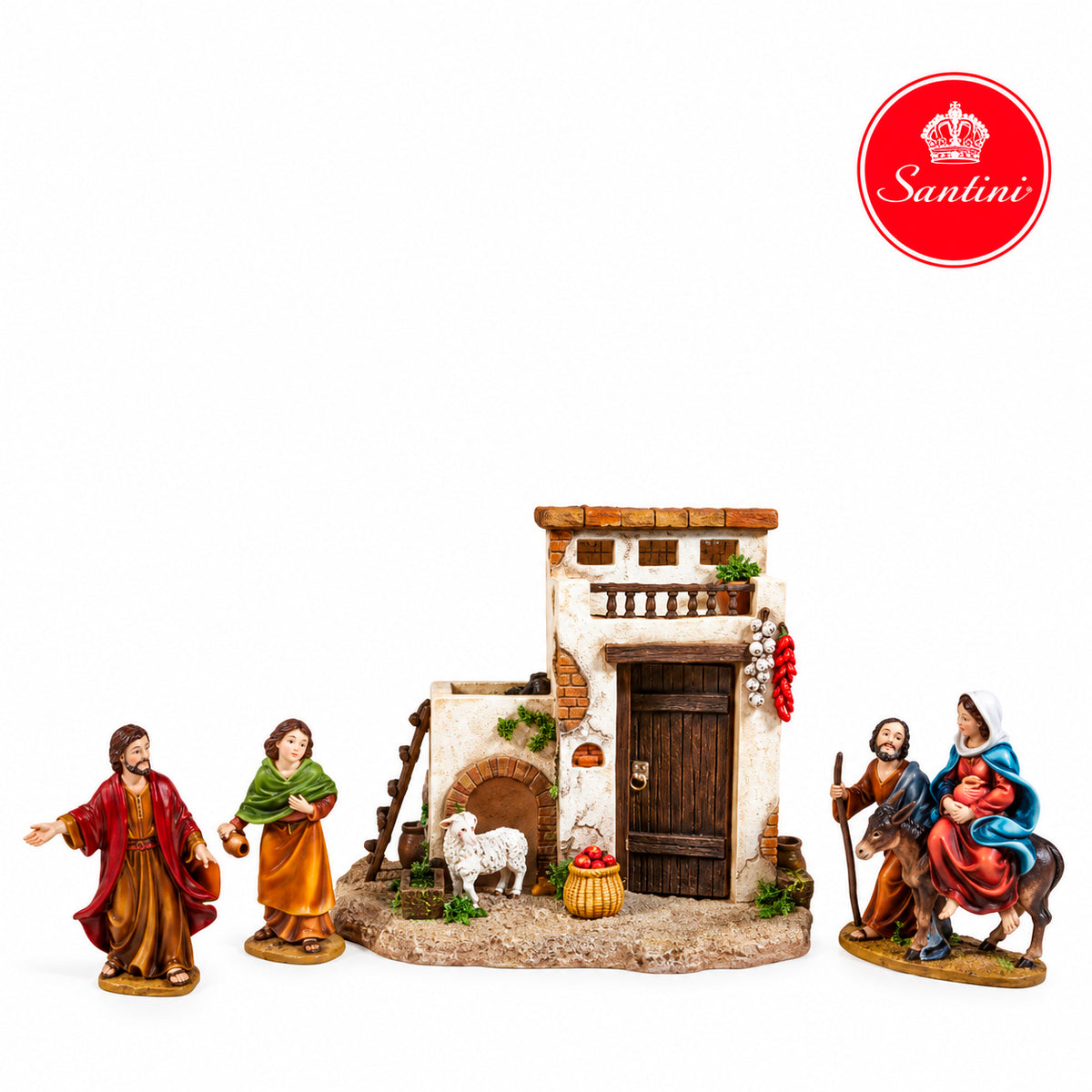 Posada Navideña Con Música De 20 cm