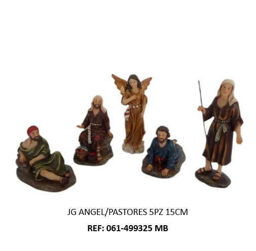 Angel/pastores 5piezas 15cm