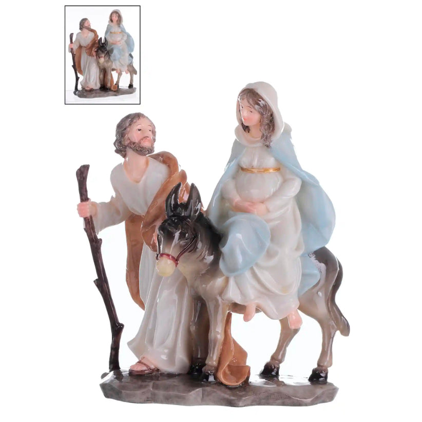 La Huida En Porcelana De 20 cm
