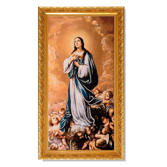 Gobelino La Inmaculada Concepción  De 90 x 50 Cm Cuadro