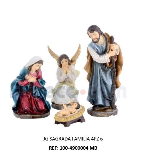 Sagrada familia 4piezas 6"