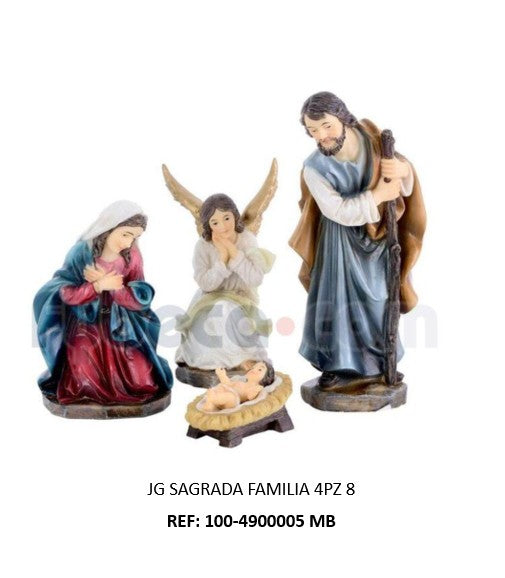 Sagrada familia 4piezas 8"