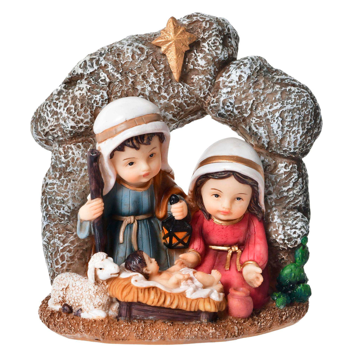 Sagrada Familia Infantil Gruta 12 cm Nacimiento