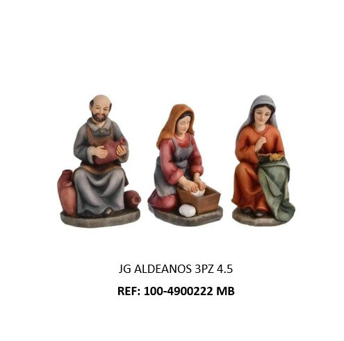 Aldeanos 3piezas 4.5"